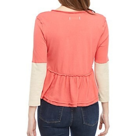 Free People Heart of Mine Colorblock Cotton Top - Picture 2 of 5